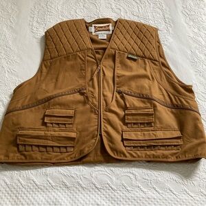 Gamehide Men’s hunting shooting jacket vest zip up cotton tan size 3X
